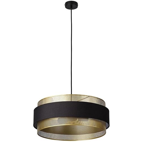Osram Luster na sajli DECOR HORNET 3xE27/10W/230V prečnik 50 cm crna/zlatna Slike
