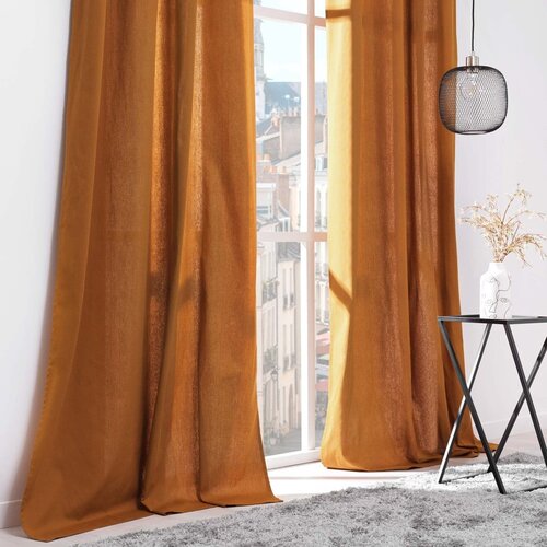Douceur d int&amp;eacute;rieur Rjava zavesa 135x260 cm Twily &amp;ndash; Slike