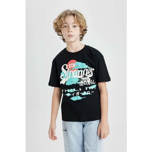Defacto Boy Oversize Fit Crew Neck Printed Short Sleeve T-Shirt Slike