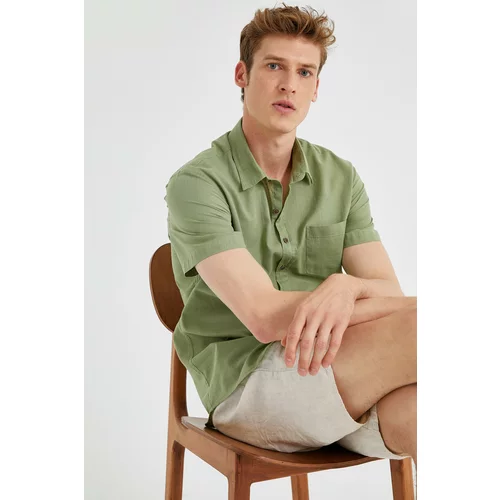 Koton Men's Short Sleeve Shirt Cotton