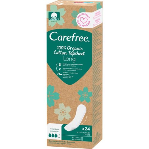 Carefree Organic Cotton Long dnevni vložki 24 kos Slike