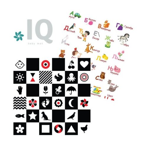 IQ Global IQ sklopiva podloga sa dva lica Kontrasti + Azbuka 180x200x1 cm ( 18220 ) Cene