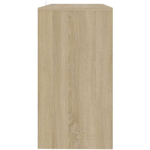 VidaXL Konzolni stol boja hrasta sonome 89 x 41 x 76,5 cm čelični Slike