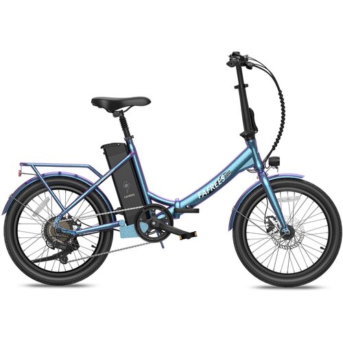 Fafrees F20 lasting električno kolo - 250W motor 36V18.2Ah baterija 120KM doseg mehanska disk zavora modro-zelena, (21221505) Cene