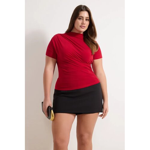 Trendyol Ženska bluza Tbbaw26Af00053, Crvena Cene