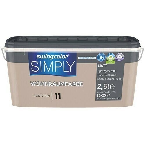 SWINGCOLOR NOTRANJA DISPERZIJSKA BARVA SIMPLY ŠT.11 (2,5 l, svetlo rjava) Cene