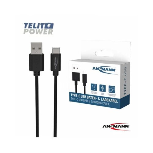 Ansmann USB A na tip-C kabl za punjenje i prenos podataka – 100 cm Cene