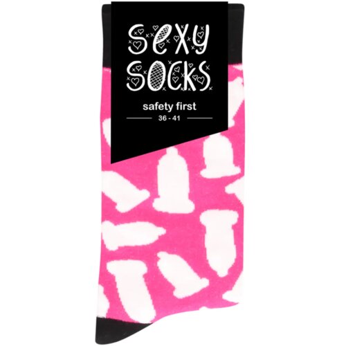 Sexy Socks Čarape Safety First, Roze Cene