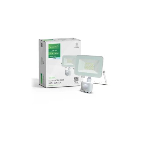 Greentech LED reflektor sa senzorom 1700lm, 20W, 6500K – AFS-20WH Cijene