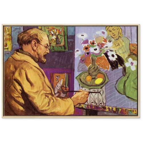  Slika - Painting by Henri Matisse (colour lithograph) 60x40 U prirodnom drvenom okviru Slike