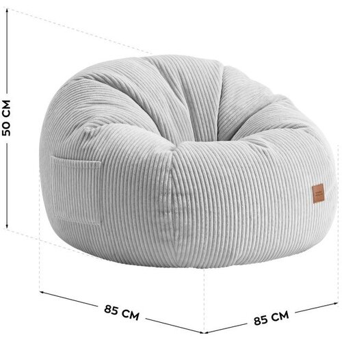  Fotelja od samta s tabureom i osloncem za noge Comfy 3.0 &amp;ndash; siva Slike