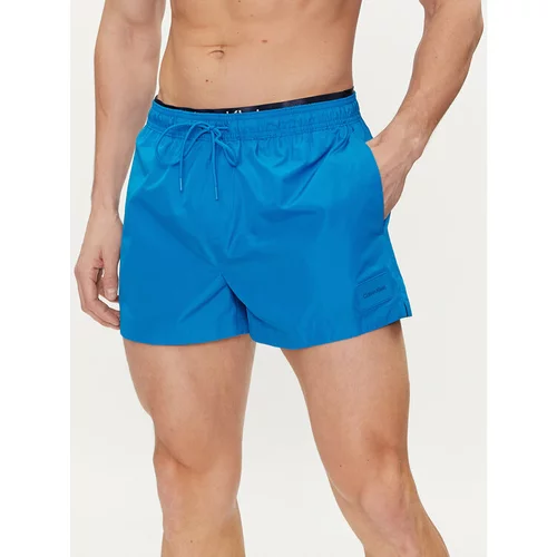 Calvin Klein Swimwear Kopalne hlače KM0KM00947 Modra Regular Fit