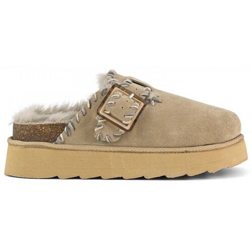 Colors of California Gležnjarji Platform sabot wool stitchings Kostanjeva Cene