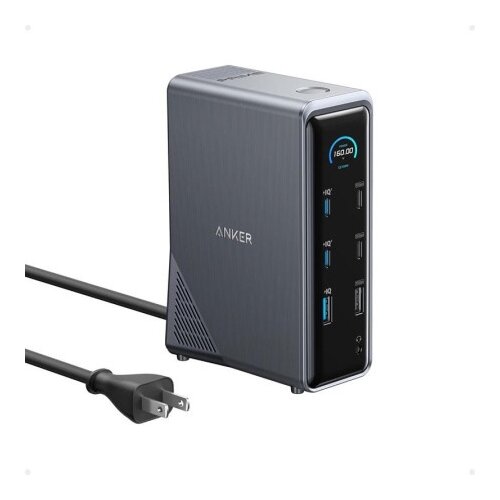 Anker prime (14-in-1, dual display, 160w) - gray Slike