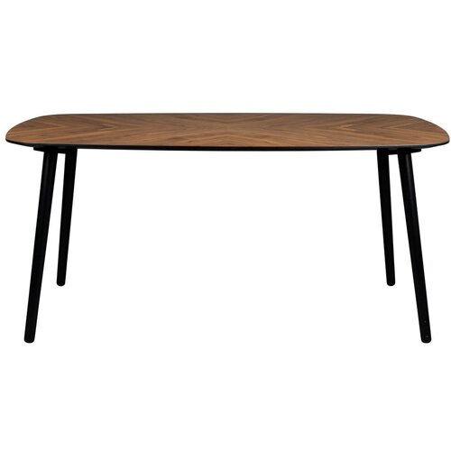 Dutchbone Jedilna miza z mizno plo&amp;scaron;čo v orehovem dekorju 90x165 cm Clover &amp;ndash; Slike