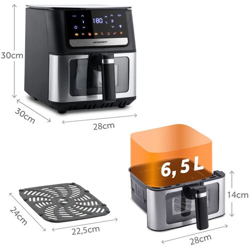  Friteza na vrući zrak 6,5l Berdsen 1700W BD-655 crna Slike