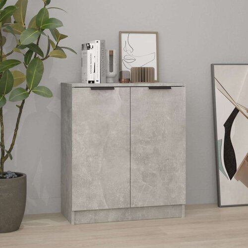  Komoda betonsko siva 60x30x70 cm konstruiran les, (20620282) Slike