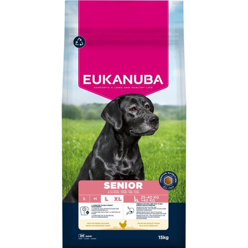 Eukanuba Premium Nutrition Senior Large & Giant Breed piletina - 2 x 15 kg Cijene