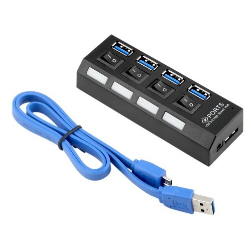 E-green USB Hub 4-port USB 3.0, Crni Cene