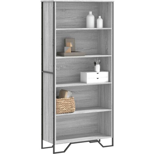 vidaXL Knjižna omara siva sonoma 80x31x169 cm cm inženirski les Cene