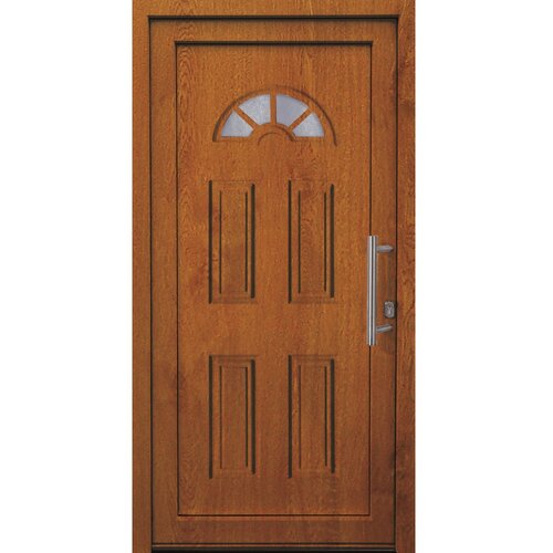 vhodna vrata iz umetne mase K001 golden oak 110 cm x 210 cm desno odpiranje Cene