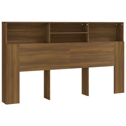 Maison Chic vzglavna omarica - nočna omarica - posteljna omarica rjavi hrast 180x19x103,5 cm, (21705672) Slike