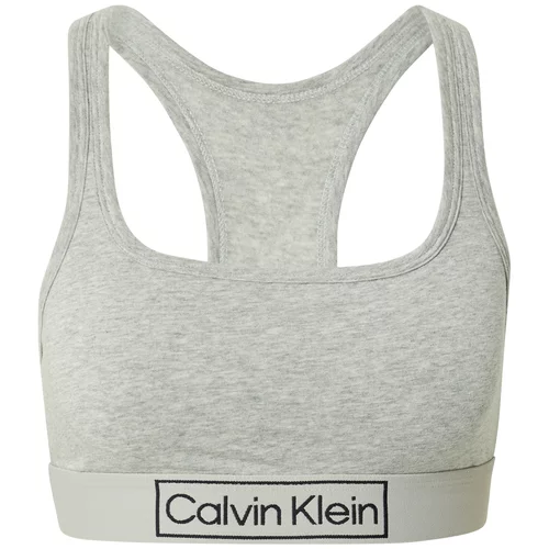 Calvin Klein Underwear Nedrček siva / pegasto siva / črna