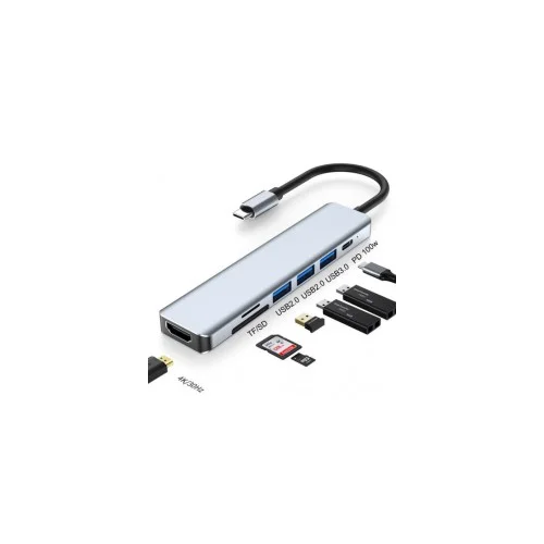 Adapter TIP C na USB+TF+HDMI