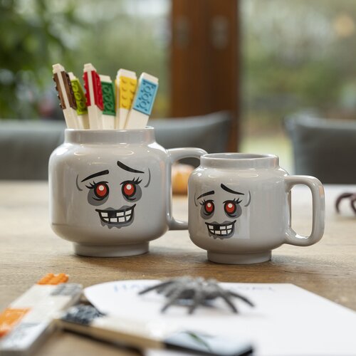 Lego Siva keramična otro&amp;scaron;ka skodelica za latte 530 ml Zombie &amp;ndash; Slike