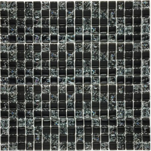  Stakleni mozaik crni 300x300x8mm Cene