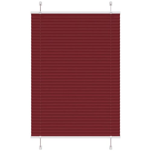 vidaXL Plisirana žaluzija bordo rdeča 90x100 cm širina blaga 89,4 cm poliester, (5000297399) Cene