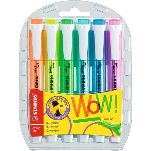 Stabilo osvetljevalec swing cool, 4-delni PET etui, (21655539) Cene