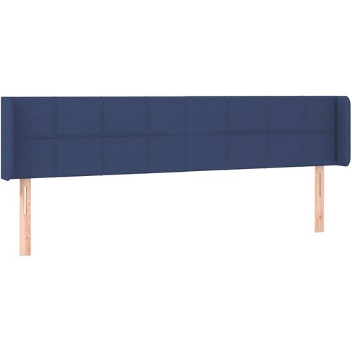 Maison Chic Vzglavna omarica - Nočna omarica - Posteljna omarica z u&amp;scaron;esi modro 163x16x78/88 cm blago, (21709549) Slike