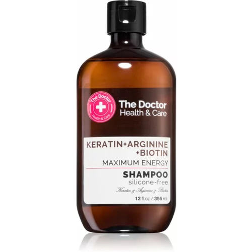 The Doctor Keratin + Arginine + Biotin Maximum Energy keratinski šampon za krepitev in sijaj las 355 ml