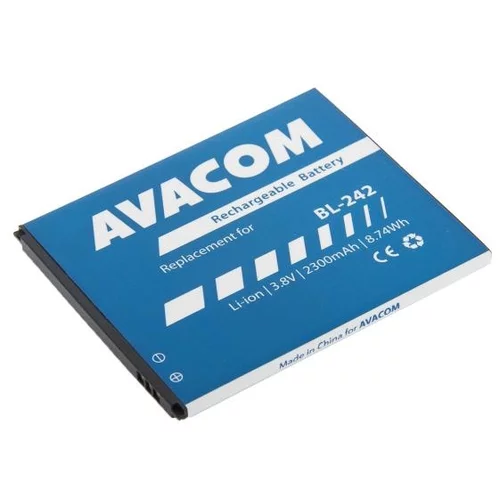 AVACOM Baterija za mobilni telefon Lenovo A6000 Li-Ion 3.8V 2300mAh (nadomestni BL242), (20776985)