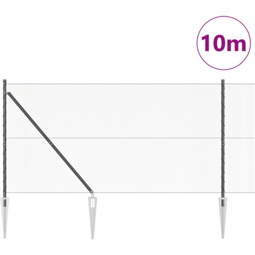  Heksagonalna ograda siva 1.4x10 m čelik Slike