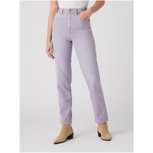 Wrangler Light Purple Women's Straight Fit Jeans - Women