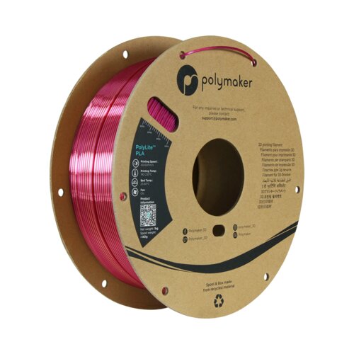  PolyLite Dual Silk PLA Banquet Gold-Magenta Slike
