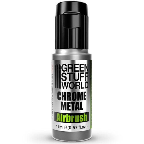Green Stuff World Chrome Paint Airbrush 17ml | Hrom boja za airbrush Slike