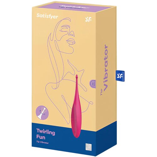 Satisfyer Twirling Fun Tip Vibrator Magenta Slike