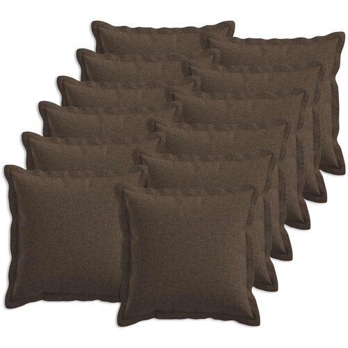  Presvlaka za jastuk 12 pcs HOUTEN Sivosmeđa 50 x 50 cm Slike