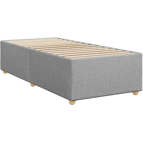  Boxspring krevet s madracem Svjetlosiva 90 x 200 cm Tkanina - Svjetlosiva 90 x 200 cm Dizajn linija Slike