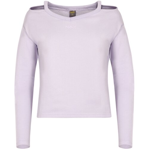 NAX Women's sweatshirt GALEBA pastel lilac Slike