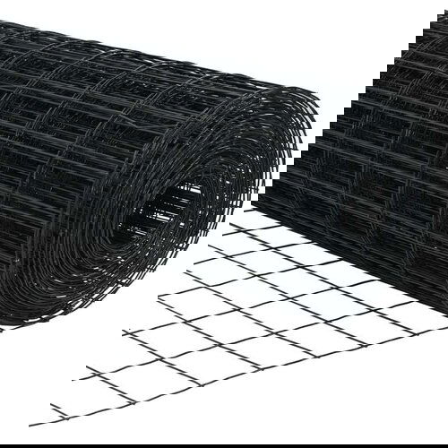 vidaXL Evropska ograja siva 0.4x10 m jeklo Cene