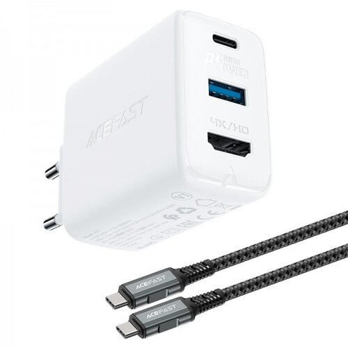  Acefast A17 (usb-c + usb-a + 4K/60Hz hdmi) hitri polnilnik/hub s tehnologijo GaN65W Cene