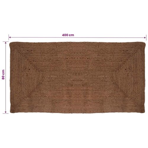  Tepih za područje Siva 80 x 400 cm Juta - 80 x 400 cm Siva Slike