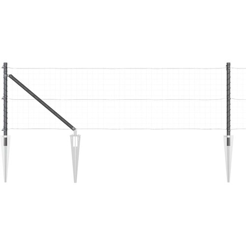  Stup za ogradu 26 pcs Siva 3,2 x 3,2 x 165 cm Slike