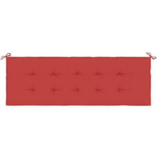  Jastuk za vrtnu klupu crveni 150 x 50 x 3 cm od tkanine Oxford Slike