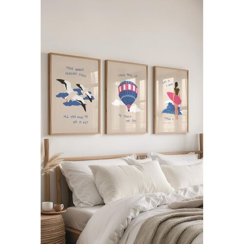WALLXPERT Č-300529 - 3040 set dekorativnih slika u vi&scaron;e boja (3 komada) Cene
