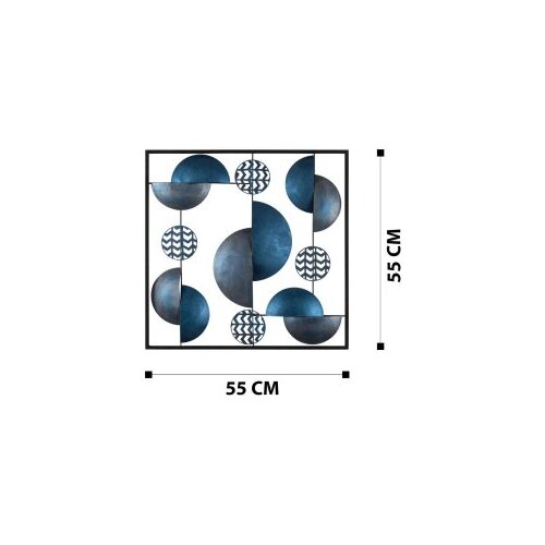 Wallxpert Zidna dekoracija Aurora-CH101-5, 55x55 cm, &amp;Scaron;arena Slike